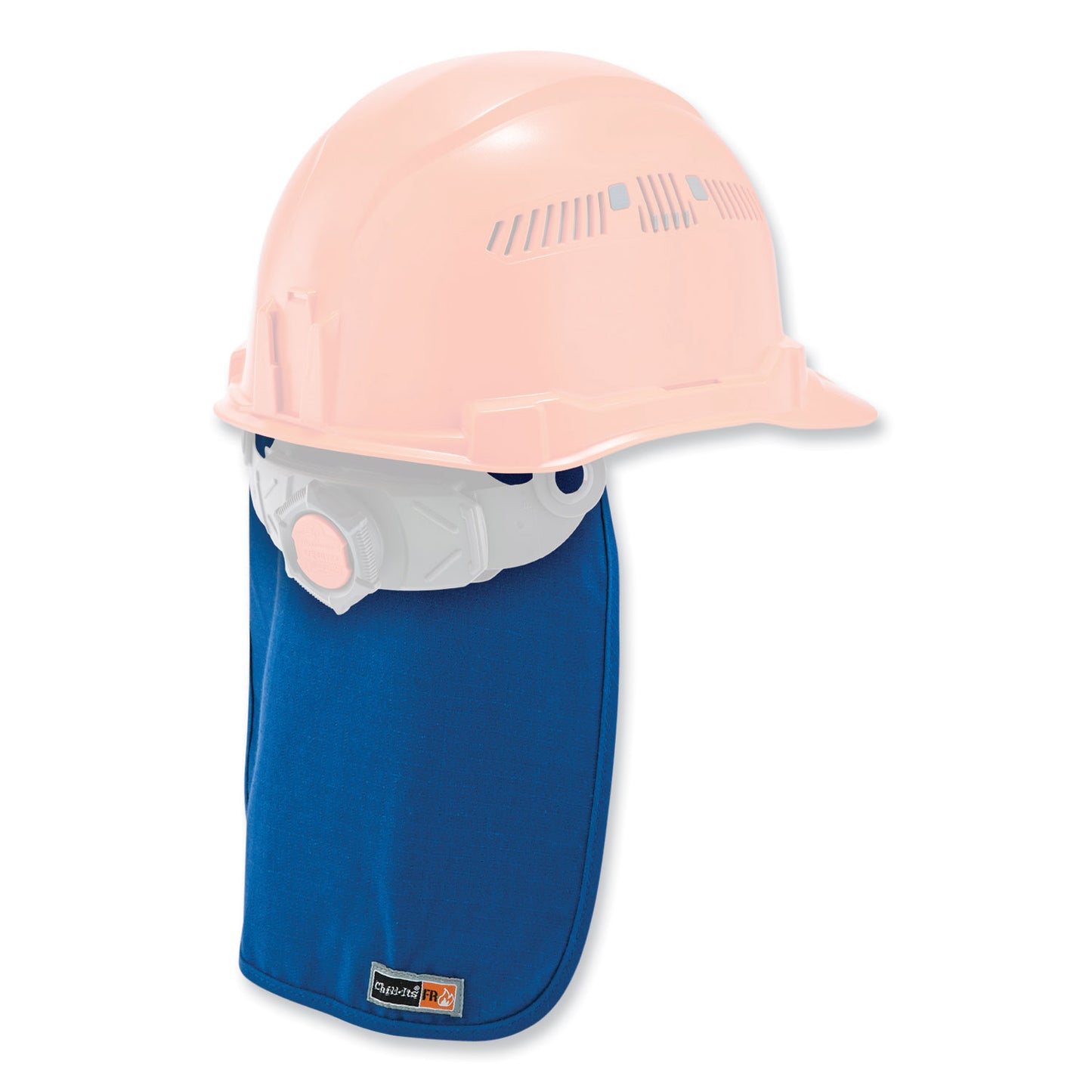 ergodyne Chill-Its 6717FR FR Cooling Hard Hat Pad and Neck Shade, 12.5 x 9.75, Blue (12657)