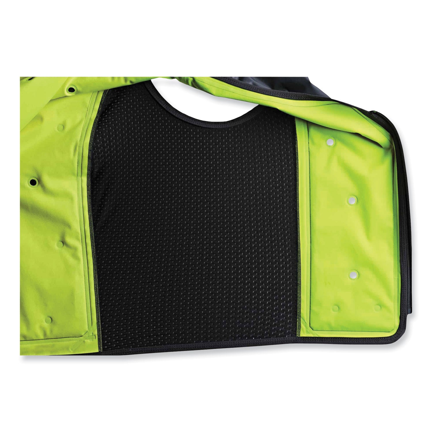 ergodyne Chill-Its 6685 Premium Dry Evaporative Cooling Vest with Zipper, Nylon, 3X-Large, Lime (12677)