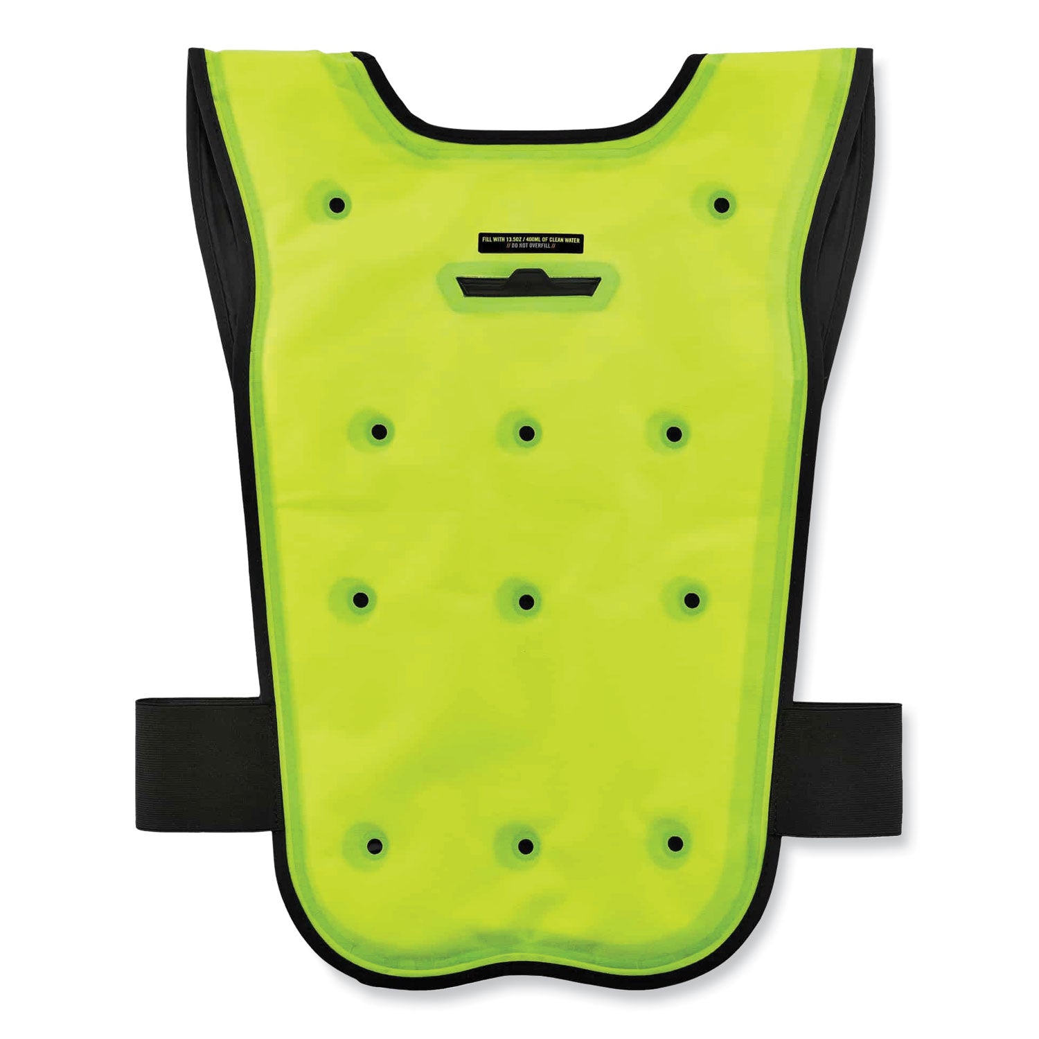 ergodyne Chill-Its 6687 Economy Dry Evaporative Cooling Elastic Waist Vest, Nylon, Small/Medium, Lime (12683)