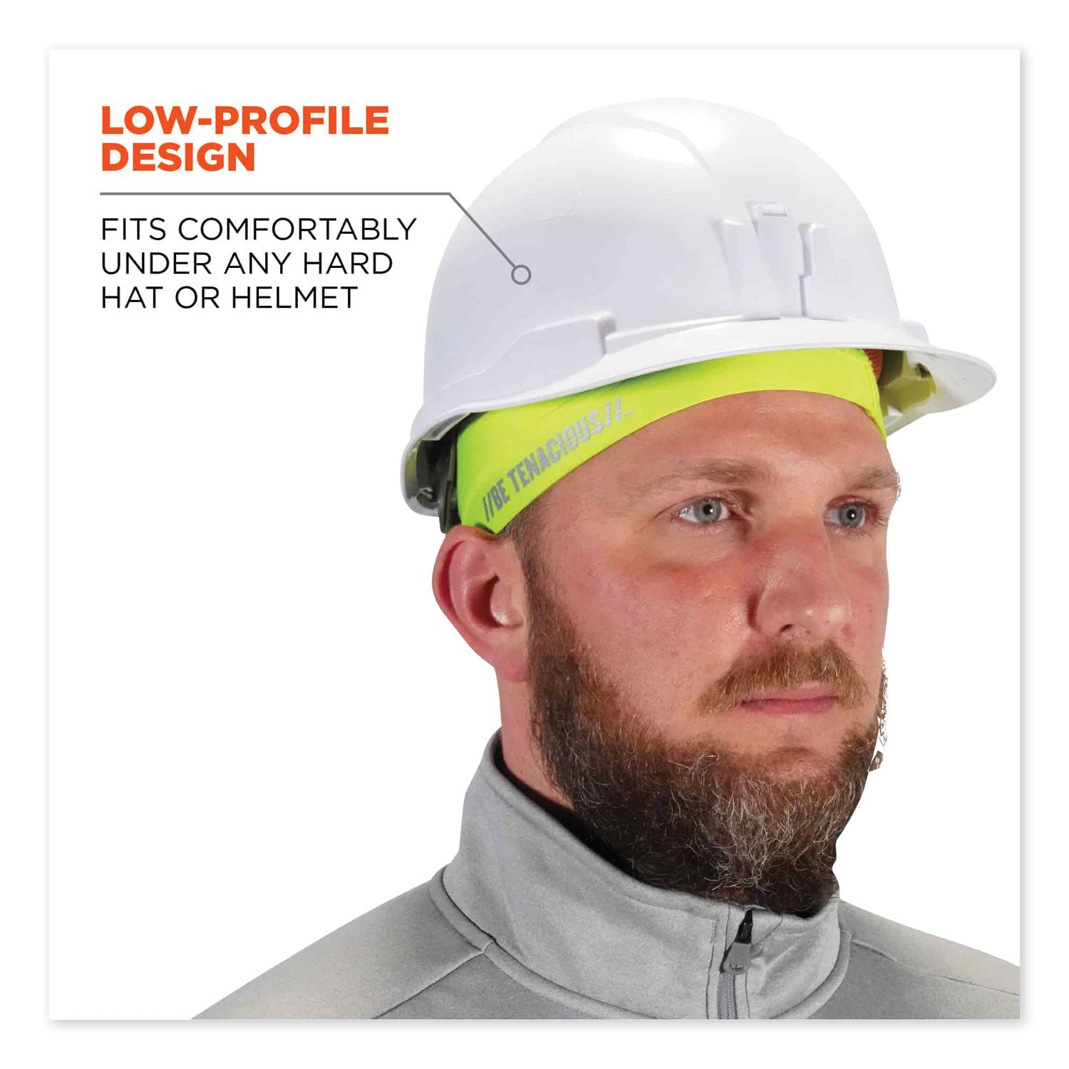 ergodyne Chill-Its 6632 Performance Knit Cooling Skull Cap, Polyester/Spandex, One Size Fits Most, Lime (12687)