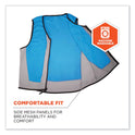 ergodyne Chill-Its 6667 Wet Evaporative PVA Cooling Vest with Zipper, PVA, Medium, Blue (12693)