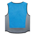 ergodyne Chill-Its 6667 Wet Evaporative PVA Cooling Vest with Zipper, PVA, Large, Blue (12694)