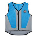 ergodyne Chill-Its 6667 Wet Evaporative PVA Cooling Vest with Zipper, PVA, 2X-Large, Blue (12696)