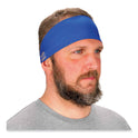 ergodyne Chill-Its 6634 Performance Knit Cooling Headband, Polyester/Spandex, One Size Fits Most, Blue (12701)