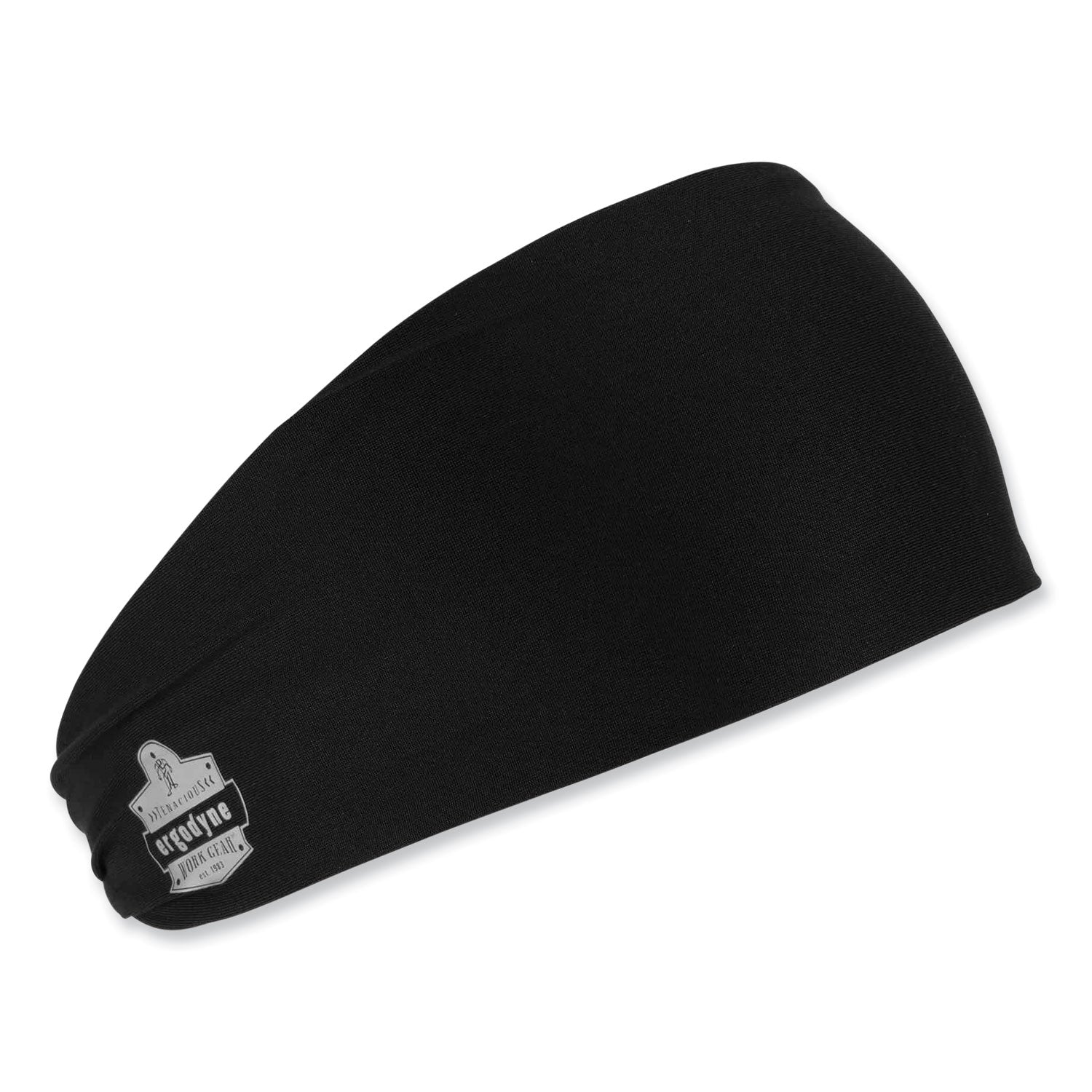 ergodyne Chill-Its 6634 Performance Knit Cooling Headband, Polyester/Spandex, One Size Fits Most, Black (12702)