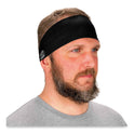 ergodyne Chill-Its 6634 Performance Knit Cooling Headband, Polyester/Spandex, One Size Fits Most, Black (12702)