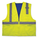 ergodyne Chill-Its 6668 Class 2 Hi-Vis Safety Cooling Vest, Polymer, Small, Lime (12712)