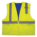 ergodyne Chill-Its 6668 Class 2 Hi-Vis Safety Cooling Vest, Polymer, 2X-Large, Lime (12716)