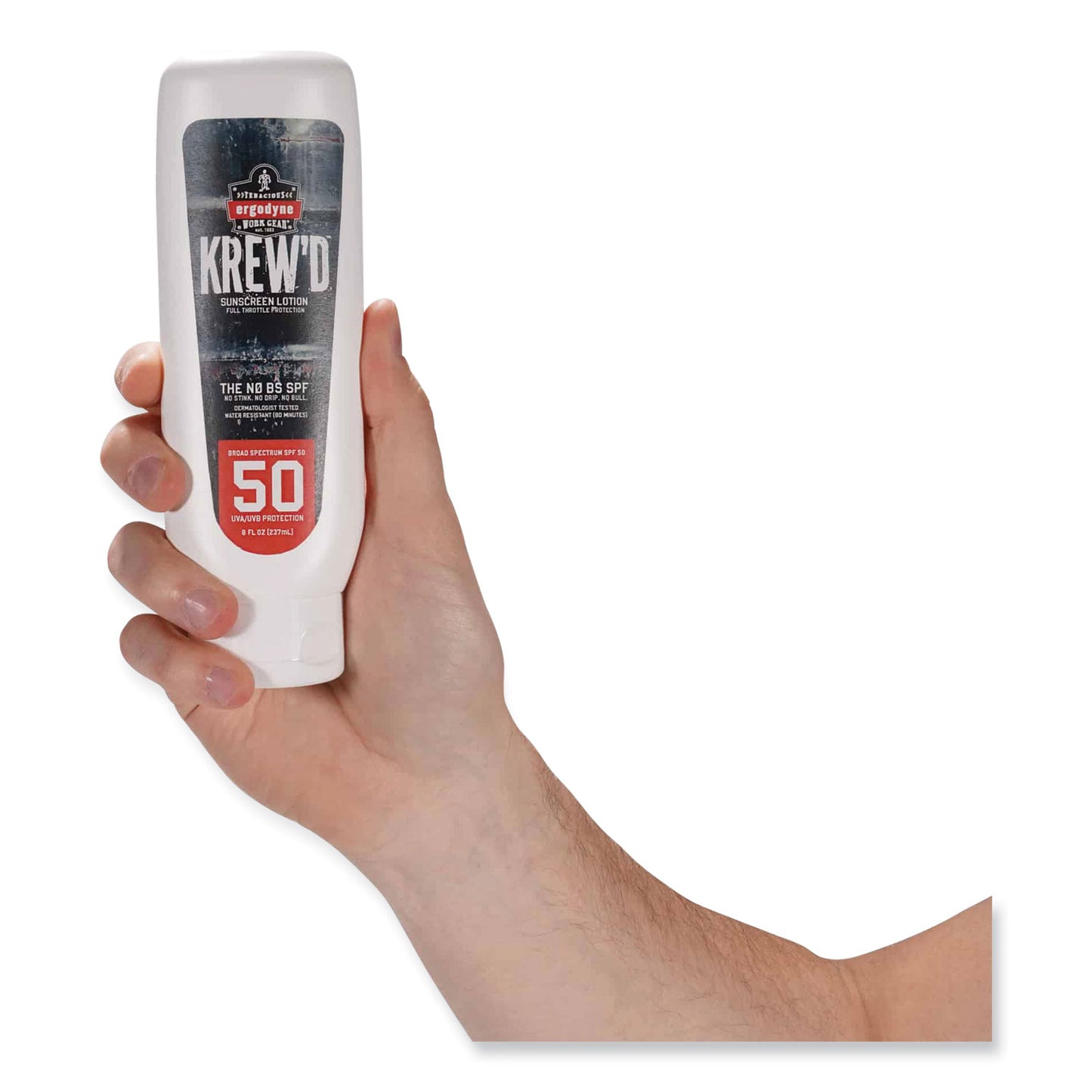 ergodyne Krewd 6351 SPF 50 Sunscreen Lotion, 8 oz Bottle (16631)