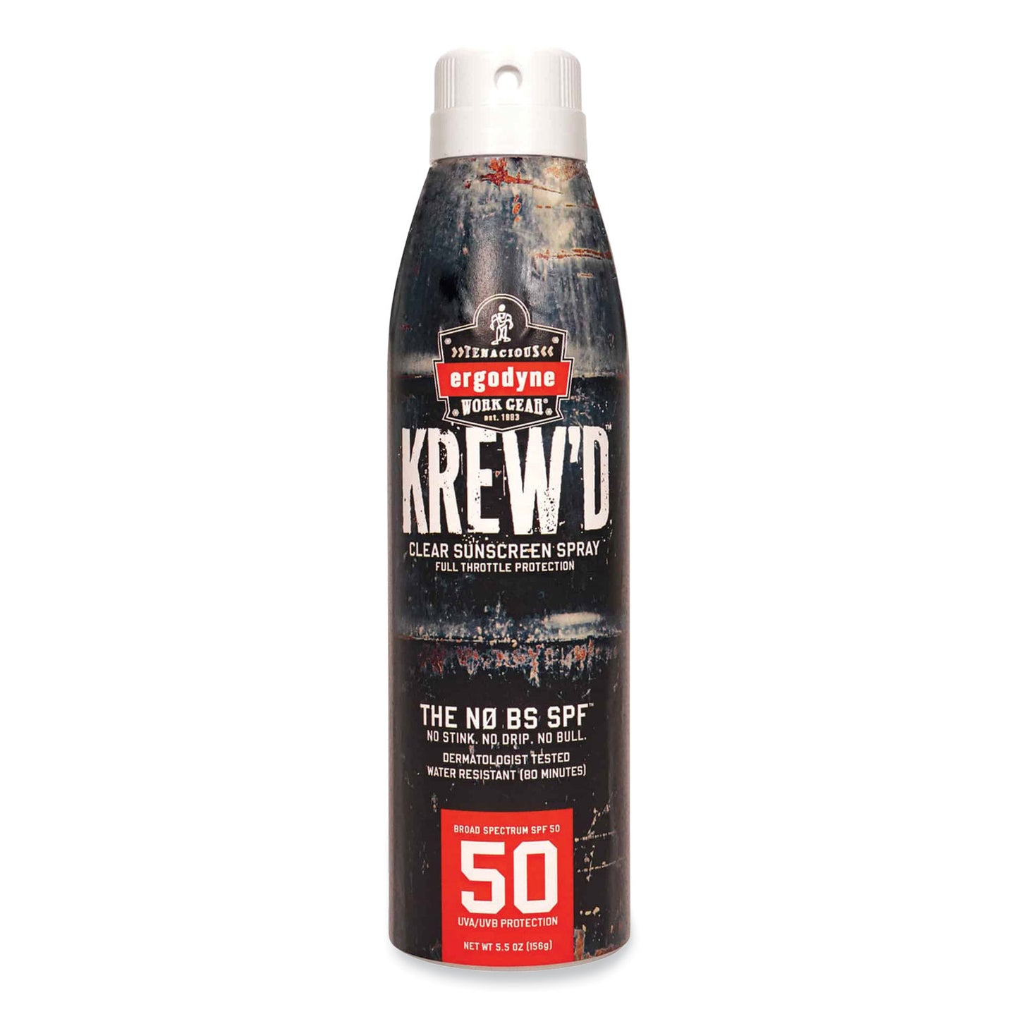 ergodyne Krewd 6353 SPF 50 Sunscreen Spray, 5.5 oz Can (16633)