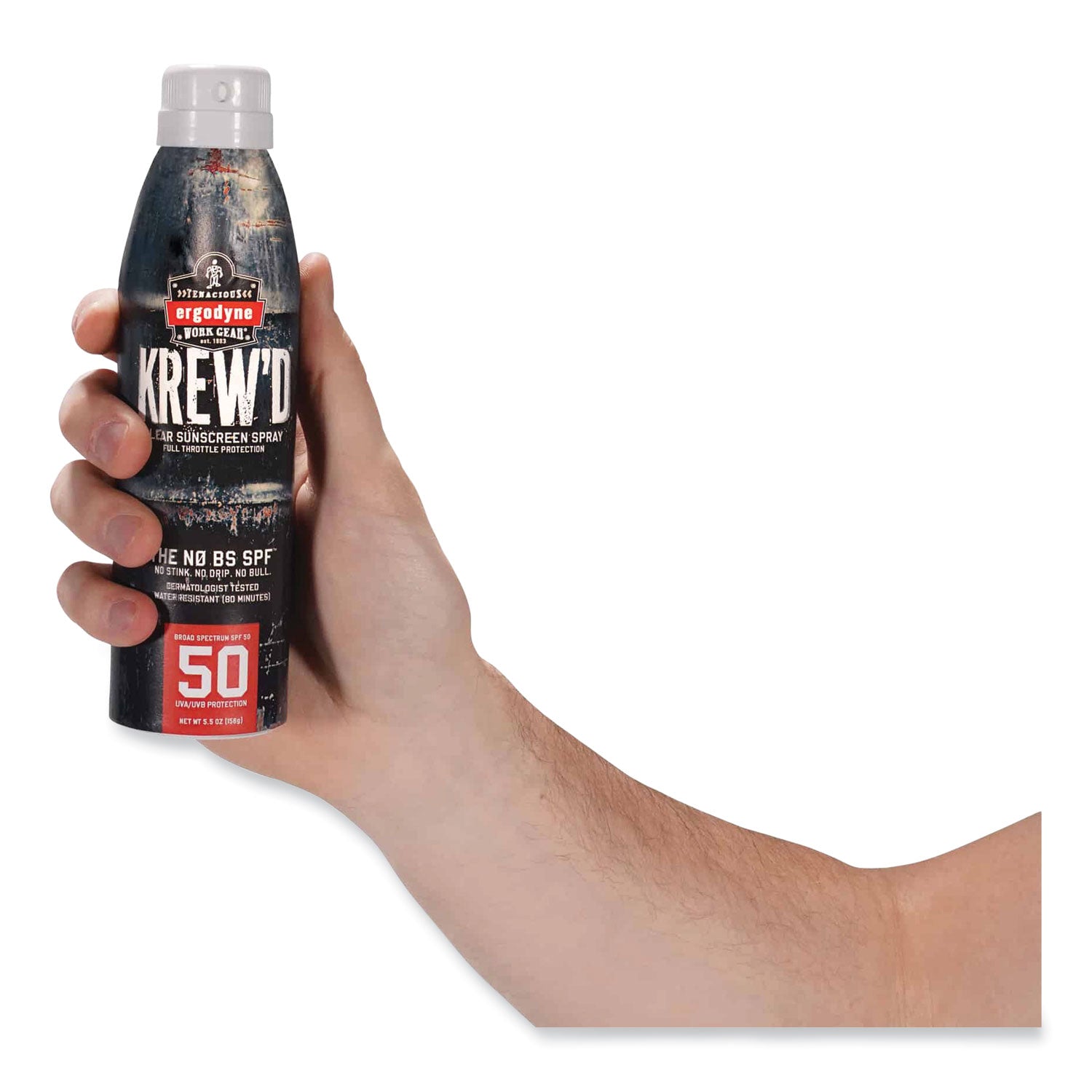 ergodyne Krewd 6353 SPF 50 Sunscreen Spray, 5.5 oz Can (16633)