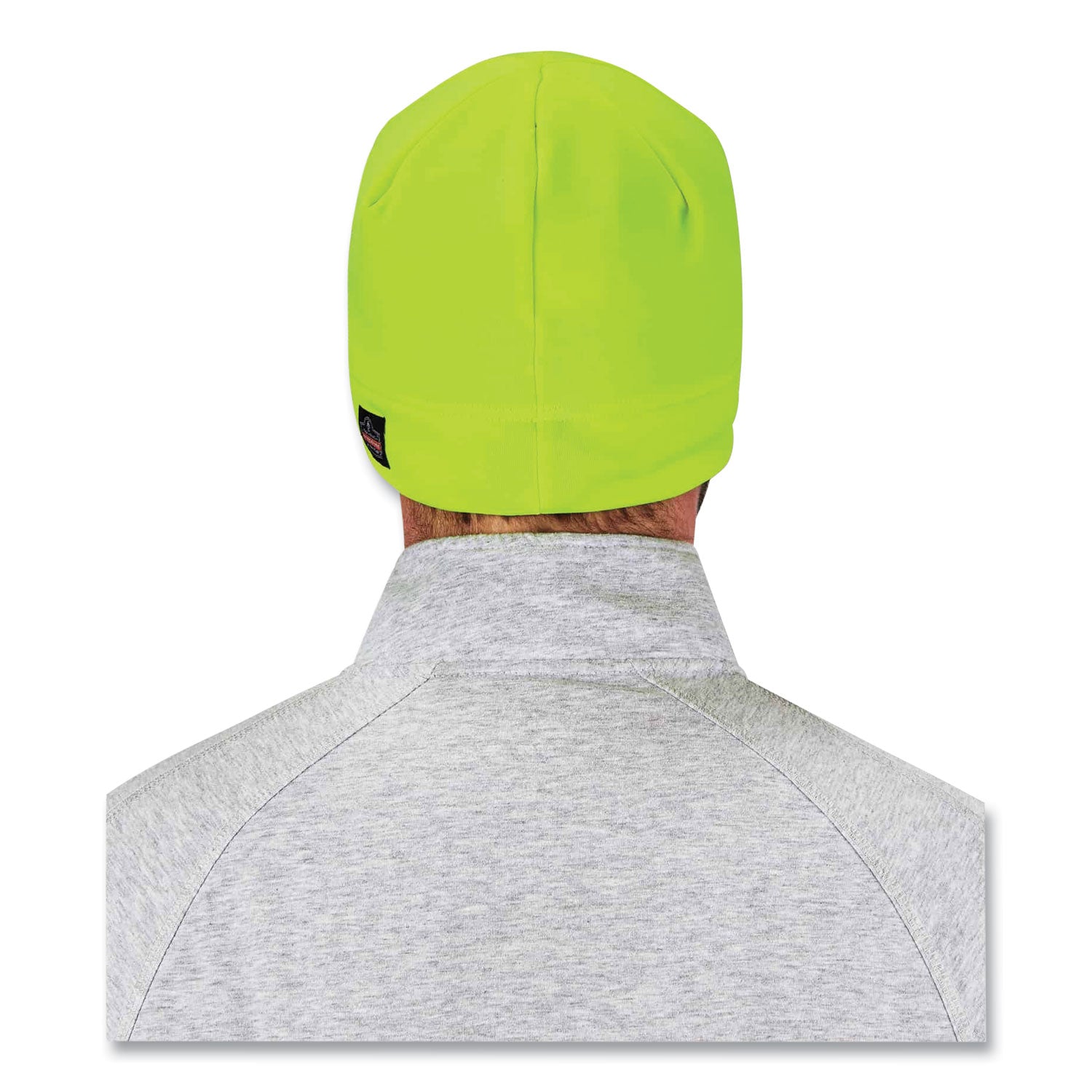 ergodyne N-Ferno 6804 Skull Cap Winter Hat with LED Lights, One Size Fits Mosts, Lime (16802)