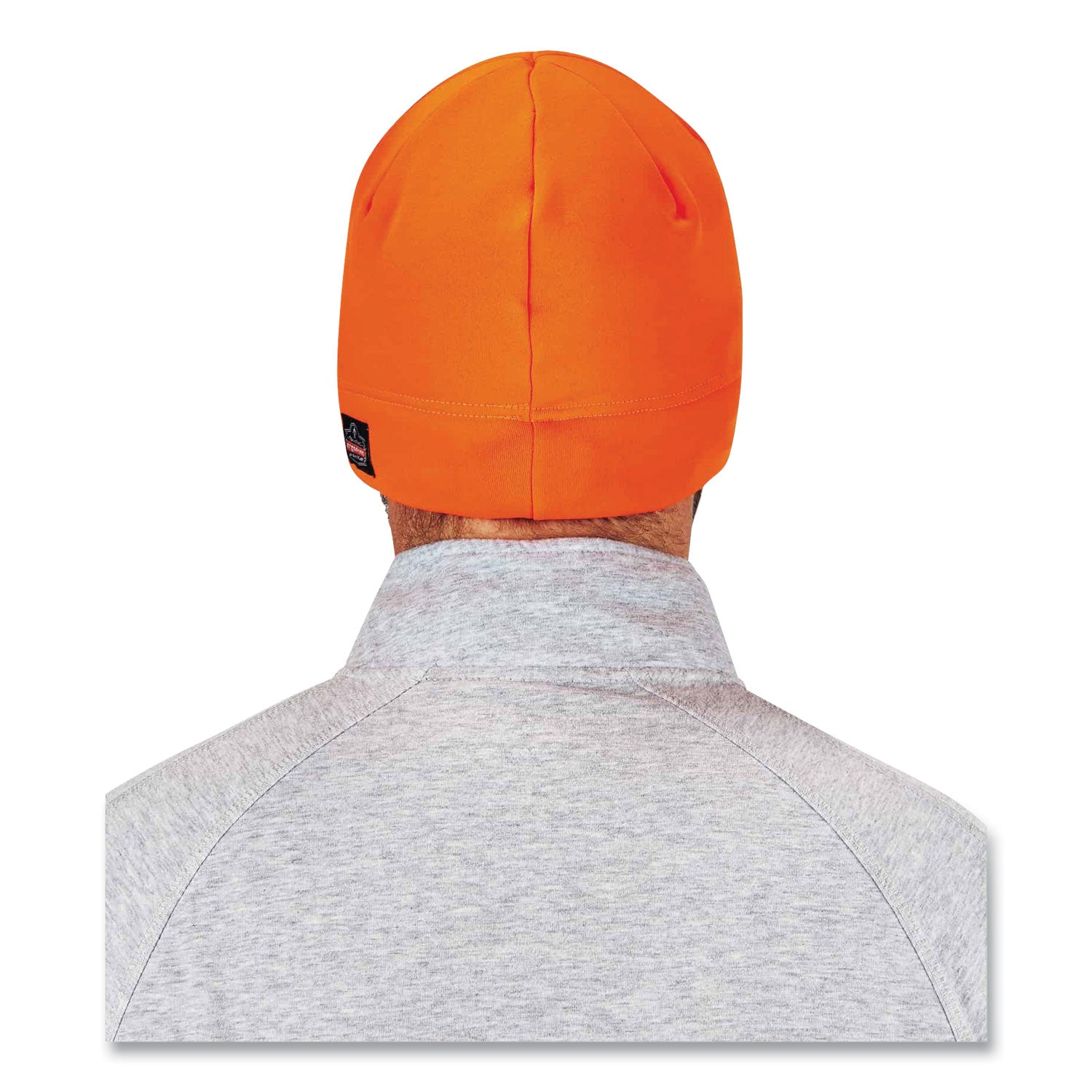 ergodyne N-Ferno 6804 Skull Cap Winter Hat with LED Lights, One Size Fits Most, Orange (16804)