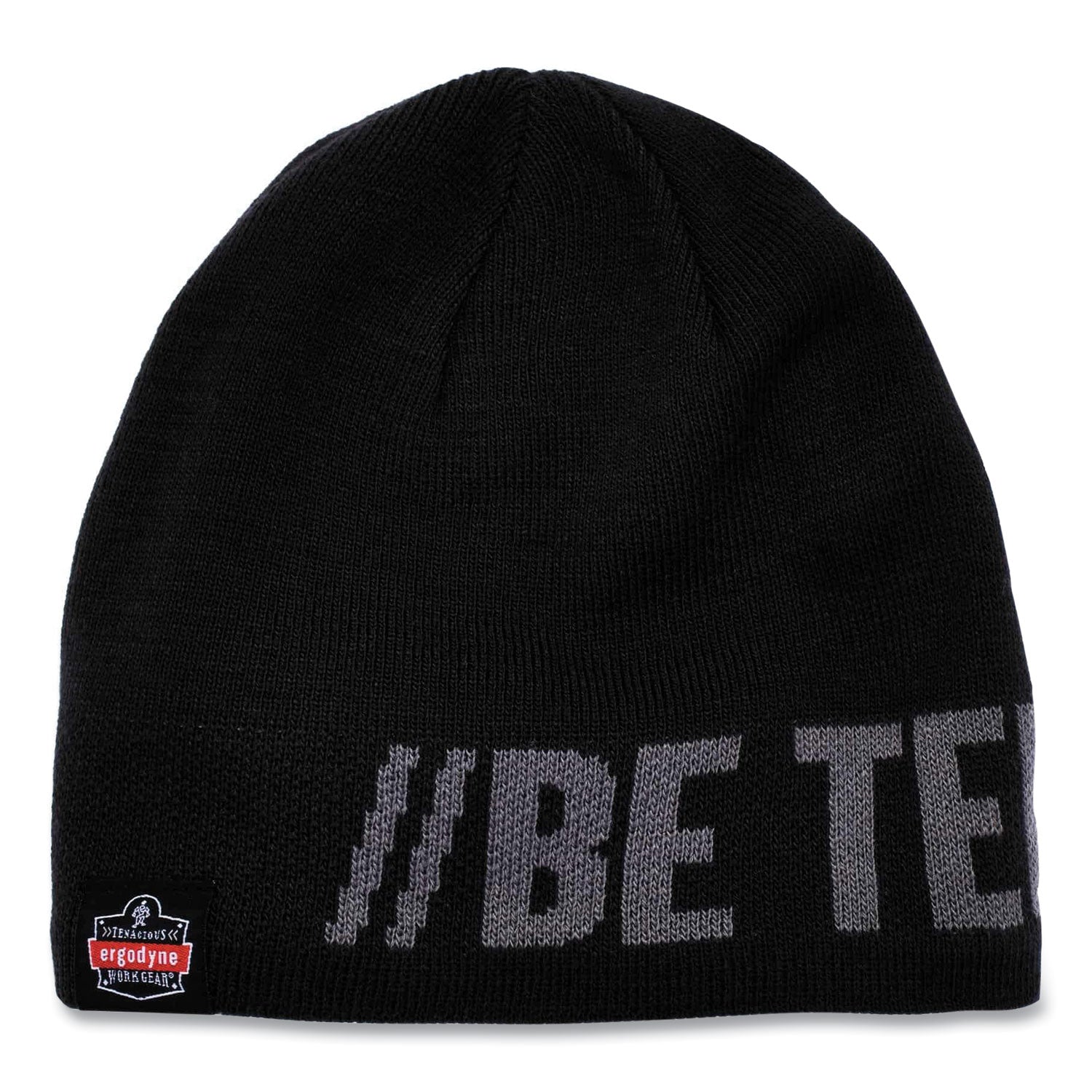 ergodyne N-Ferno 6819BT Be Tenacious Beanie, One Size Fits Most, Charcoal (16819BT)