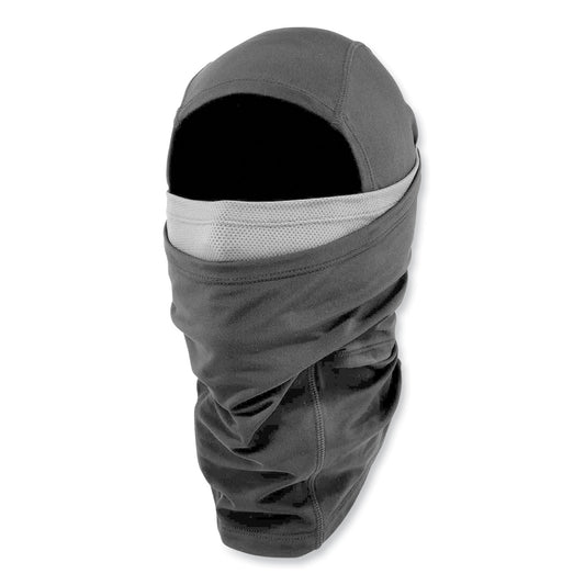 ergodyne N-Ferno 6844 Dual-Layer Balaclava Face Mask, Nylon/Spandex, One Size Fits Most, Black (16844)