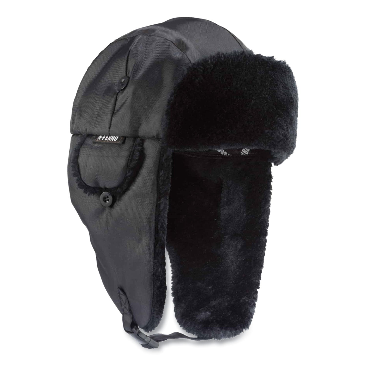 ergodyne N-Ferno 6802 Classic Trapper Hat, Large/X-Large, Black (16845)