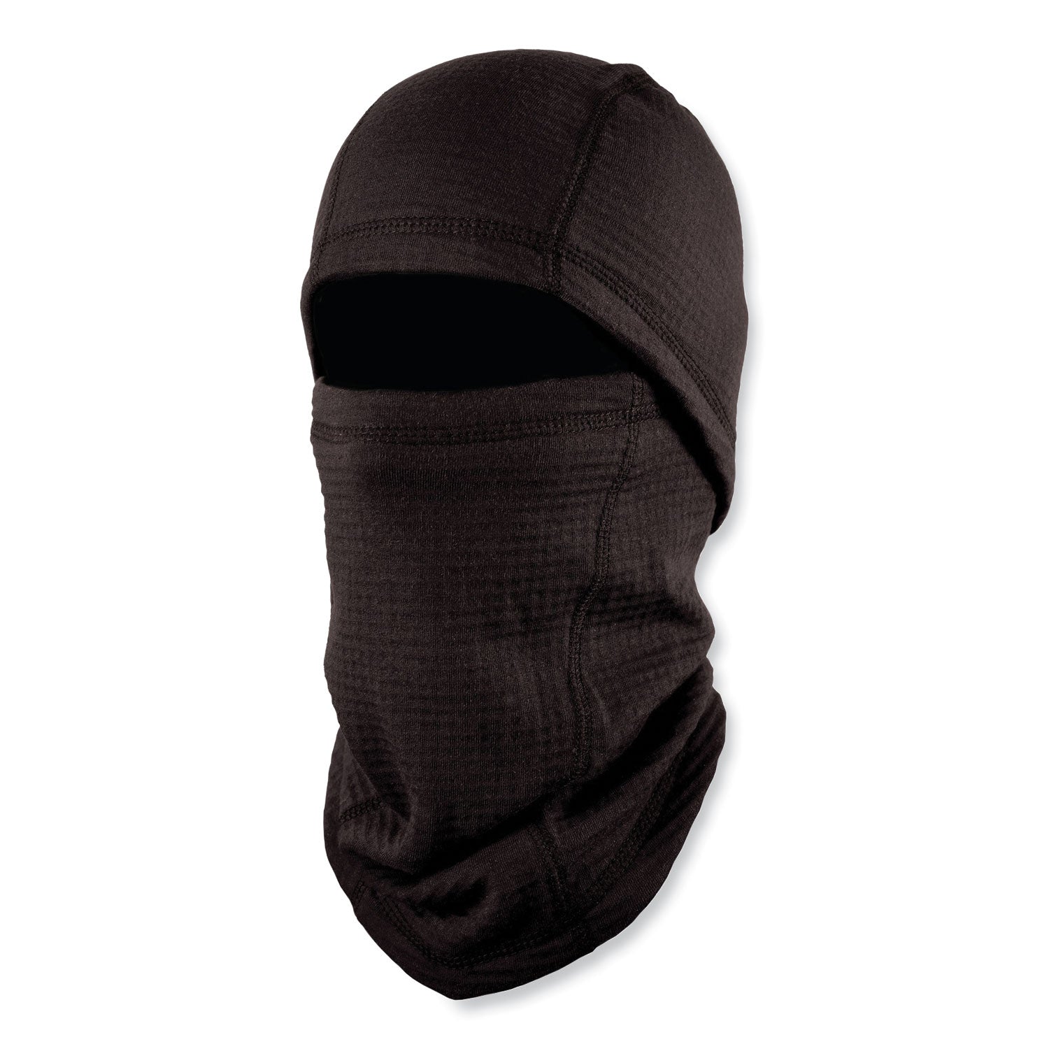 ergodyne N-Ferno 6847 FR Dual Compliant Balaclava Face Mask, Polartec FR Power Grid Fleece, One Size Fits Most, Black (16847)