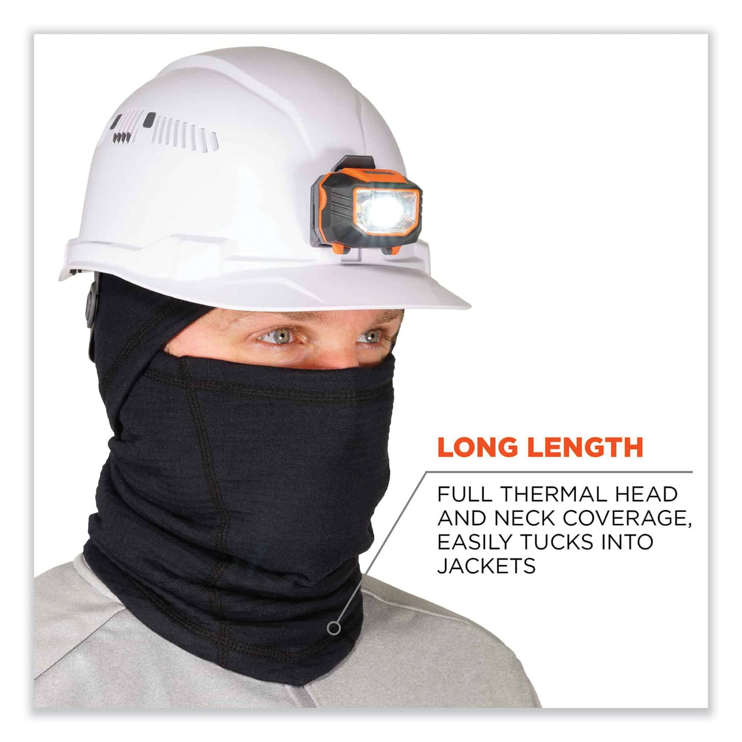 ergodyne N-Ferno 6847 FR Dual Compliant Balaclava Face Mask, Polartec FR Power Grid Fleece, One Size Fits Most, Black (16847)