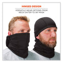 ergodyne N-Ferno 6847 FR Dual Compliant Balaclava Face Mask, Polartec FR Power Grid Fleece, One Size Fits Most, Black (16847)