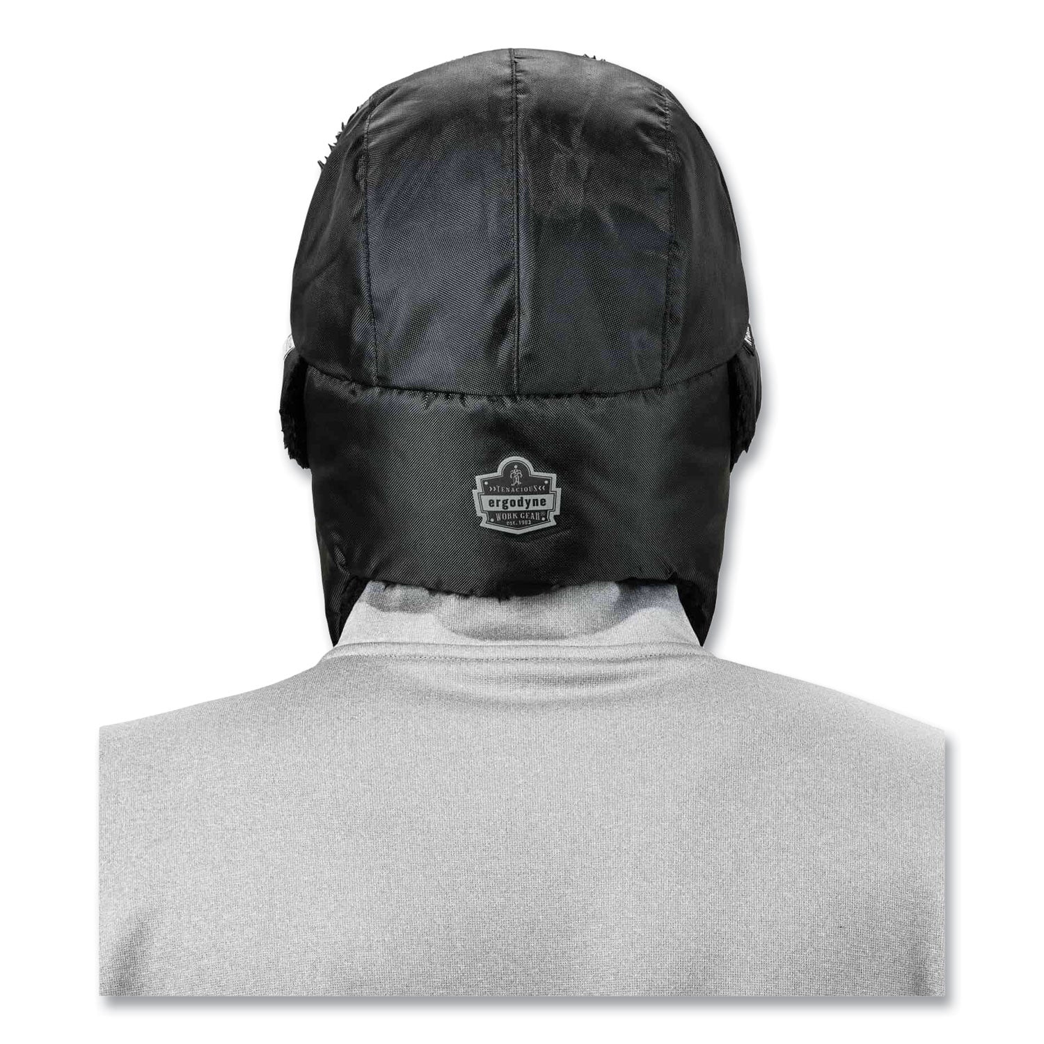 ergodyne N-Ferno 6802Z Zippered Trapper Hat, Large/X-Large, Black (16859)