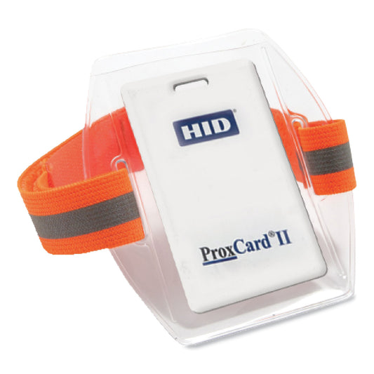 ergodyne Squids 3386 Arm Band ID Badge Holder, Horizontal, 4 x 2.5, Orange (19951)