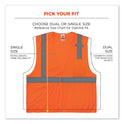 ergodyne GloWear 8210HL Class 2 Economy Mesh Hook and Loop Vest, Polyester, 2X-Large/3X-Large, Orange (21017)