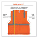 ergodyne GloWear 8210HL Class 2 Economy Mesh Hook and Loop Vest, Polyester, 4X-Large/5X-Large, Orange (21019)