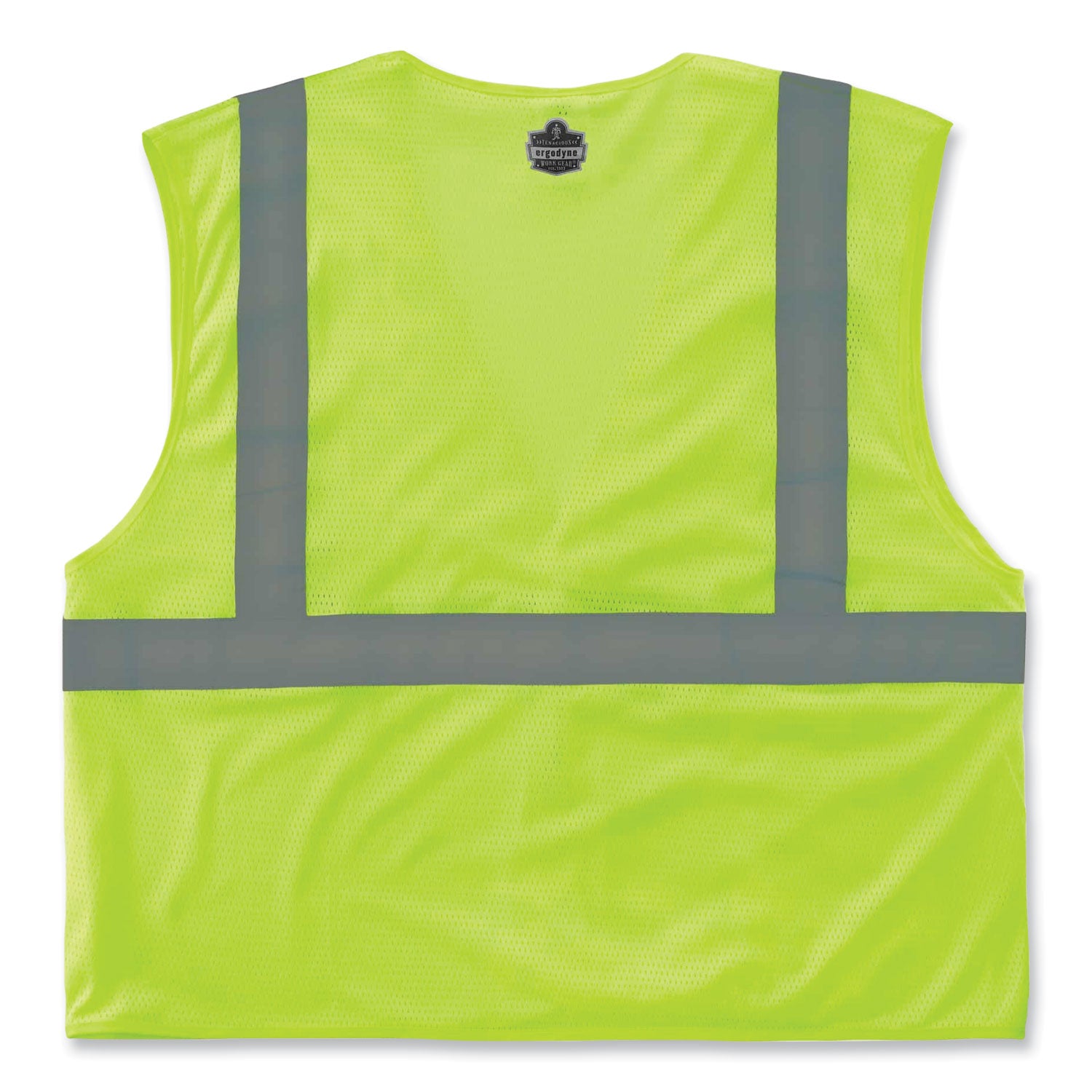 ergodyne GloWear 8210HL Class 2 Economy Mesh Hook and Loop Vest, Polyester, Small/Medium, Lime (21023)