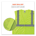 ergodyne GloWear 8210HL Class 2 Economy Mesh Hook and Loop Vest, Polyester, 2X-Large/3X-Large, Lime (21027)