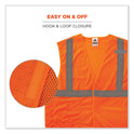 ergodyne GloWear 8215BA Class 2 Economy Breakaway Mesh Vest, Polyester, X-Small, Orange (21061)