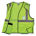 ergodyne GloWear 8216BA Class 2 Breakaway Mesh ID Holder Vest, Polyester, 4X-Large/5X-Large, Lime (21099)