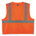 ergodyne GloWear 8220Z Class 2 Standard Mesh Zipper Vest, Polyester, 4X-Large/5X-Large, Orange (21119)