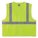 ergodyne GloWear 8220Z Class 2 Standard Mesh Zipper Vest, Polyester, Small/Medium, Lime (21123)