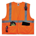 ergodyne GloWear 8225HL Class 2 Standard Solid Hook and Loop Vest, Polyester, Orange, Large/X-Large (21175)