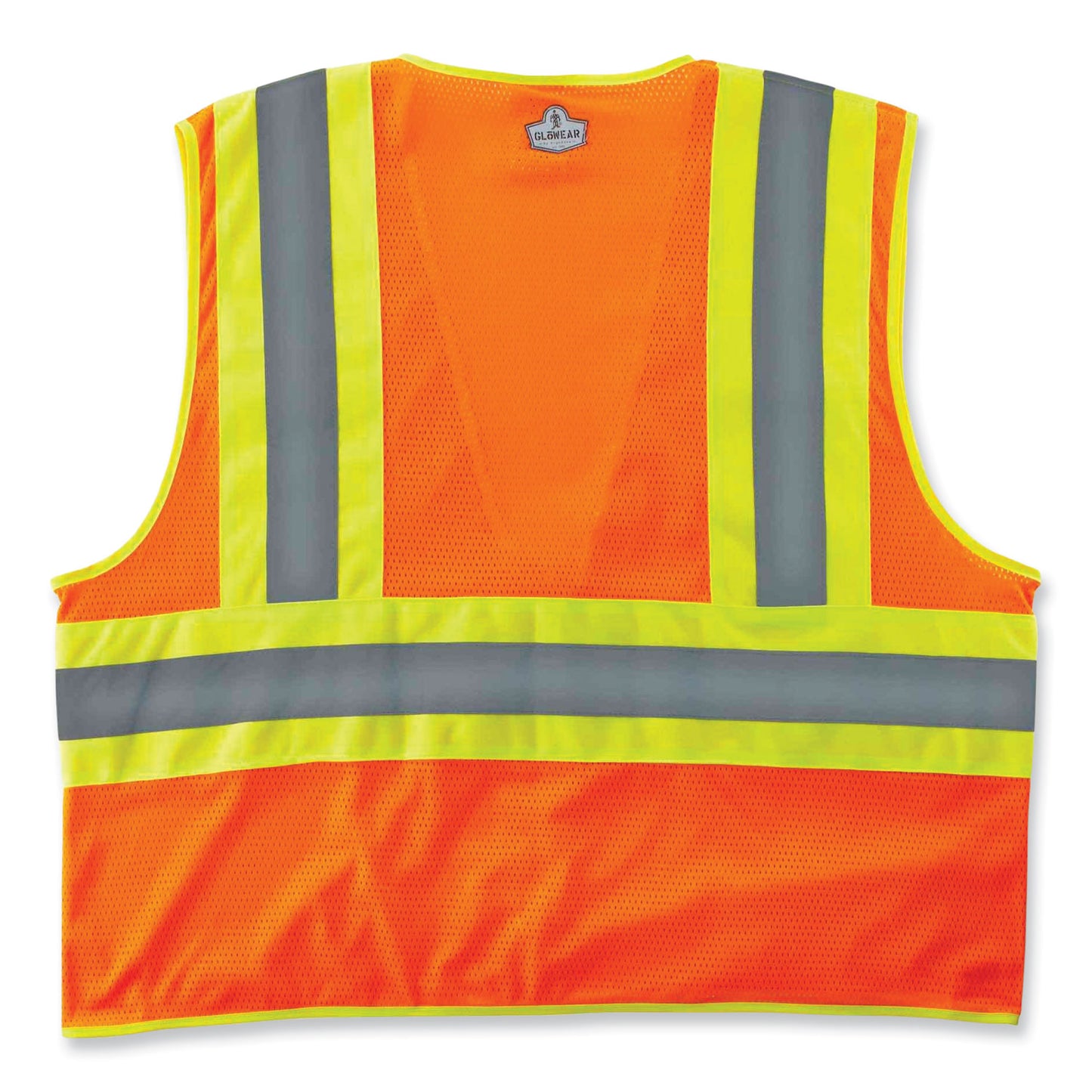 ergodyne GloWear 8229Z Class 2 Economy Two-Tone Zipper Vest, Polyester, X-Small, Orange (21301)