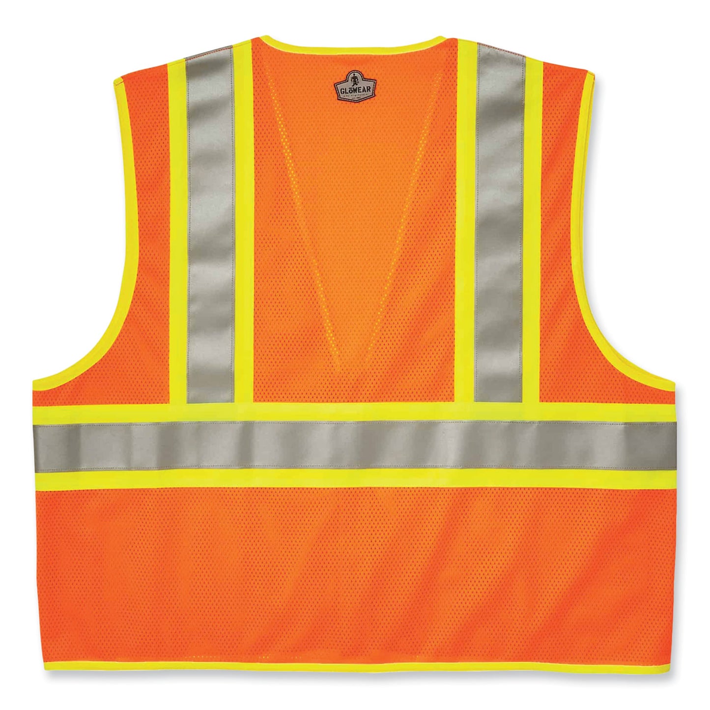 ergodyne GloWear 8230Z Class 2 Two-Tone Mesh Zipper Vest, Polyester, 2X-Large/3X-Large, Orange (21317)