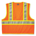 ergodyne GloWear 8230Z Class 2 Two-Tone Mesh Zipper Vest, Polyester, 4X-Large/5X-Large, Orange (21319)