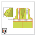 ergodyne GloWear 8230Z Class 2 Two-Tone Mesh Zipper Vest, Polyester, Small/Medium, Lime (21323)