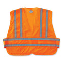 ergodyne GloWear 8244PSV Class 2 Expandable Public Safety Hook and Loop Vest, Polyester, 3X-Large Plus, Orange (21363)