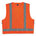 ergodyne GloWear 8250Z Class 2 Surveyors Zipper Vest, Polyester, 2X-Large/3X-Large, Orange (21417)