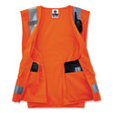 ergodyne GloWear 8250Z Class 2 Surveyors Zipper Vest, Polyester, 2X-Large/3X-Large, Orange (21417)