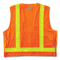 ergodyne GloWear 8250ZHG Class 2 Hi-Gloss Surveyors Zipper Vest, Polyester, Small/Medium, Orange (21433)