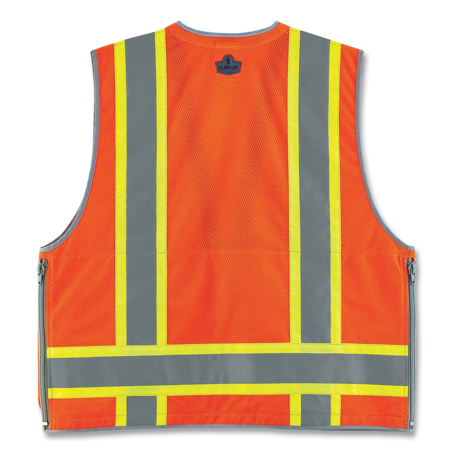 ergodyne GloWear 8254HDZ Class 2 Heavy-Duty Surveyors Zipper Vest, Polyester, Small/Medium, Orange (21453)