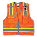 ergodyne GloWear 8254HDZ Class 2 Heavy-Duty Surveyors Zipper Vest, Polyester, Small/Medium, Orange (21453)