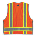 ergodyne GloWear 8254HDZ Class 2 Heavy-Duty Surveyors Zipper Vest, Polyester, Large/X-Large, Orange (21455)