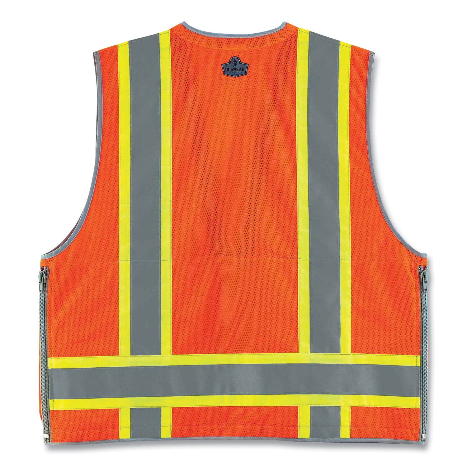 ergodyne GloWear 8254HDZ Class 2 Heavy-Duty Surveyors Zipper Vest, Polyester, Large/X-Large, Orange (21455)