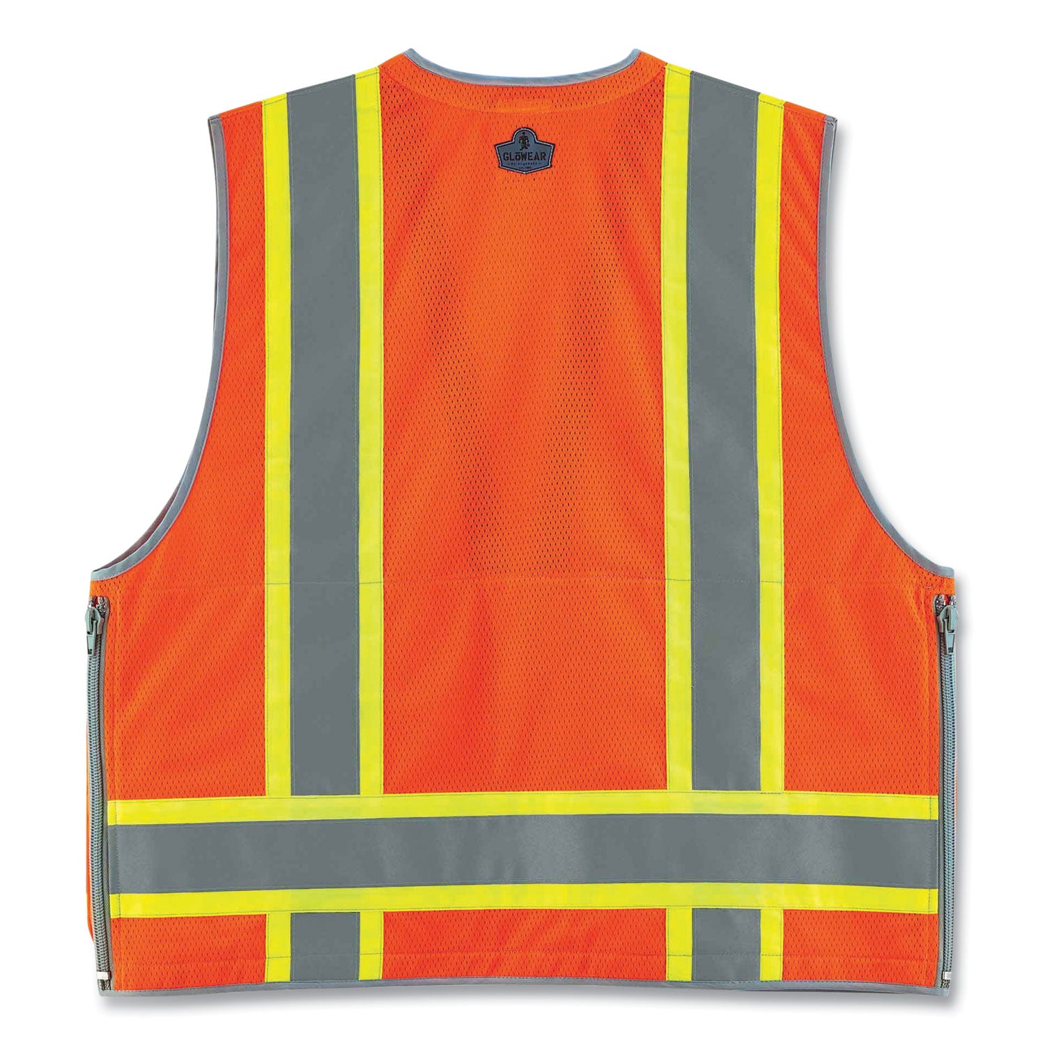 ergodyne GloWear 8254HDZ Class 2 Heavy-Duty Surveyors Zipper Vest, Polyester, 2X-Large/3X-Large, Orange (21457)