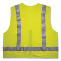 ergodyne GloWear 8262FRZ Class 2 FR Surveyor Zipper Vest, Tencel/Modacrylic/Para-aramid/Kevlar, Small/Medium, Lime (21483)