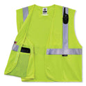 ergodyne GloWear 8260FRHL Class 2 FR Safety Hook and Loop Vest, Modacrylic/Kevlar, Small/Medium, Lime (21493)