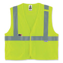 ergodyne GloWear 8260FRHL Class 2 FR Safety Hook and Loop Vest, Modacrylic/Kevlar, 2X-Large/3X-Large, Lime (21497)